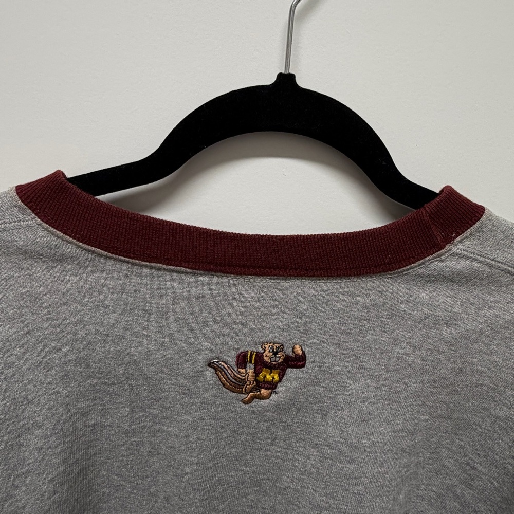 Size L - VTG Champion Athletic Minnesota Gophers Crewneck University Embroidered - Picture 5 of 11